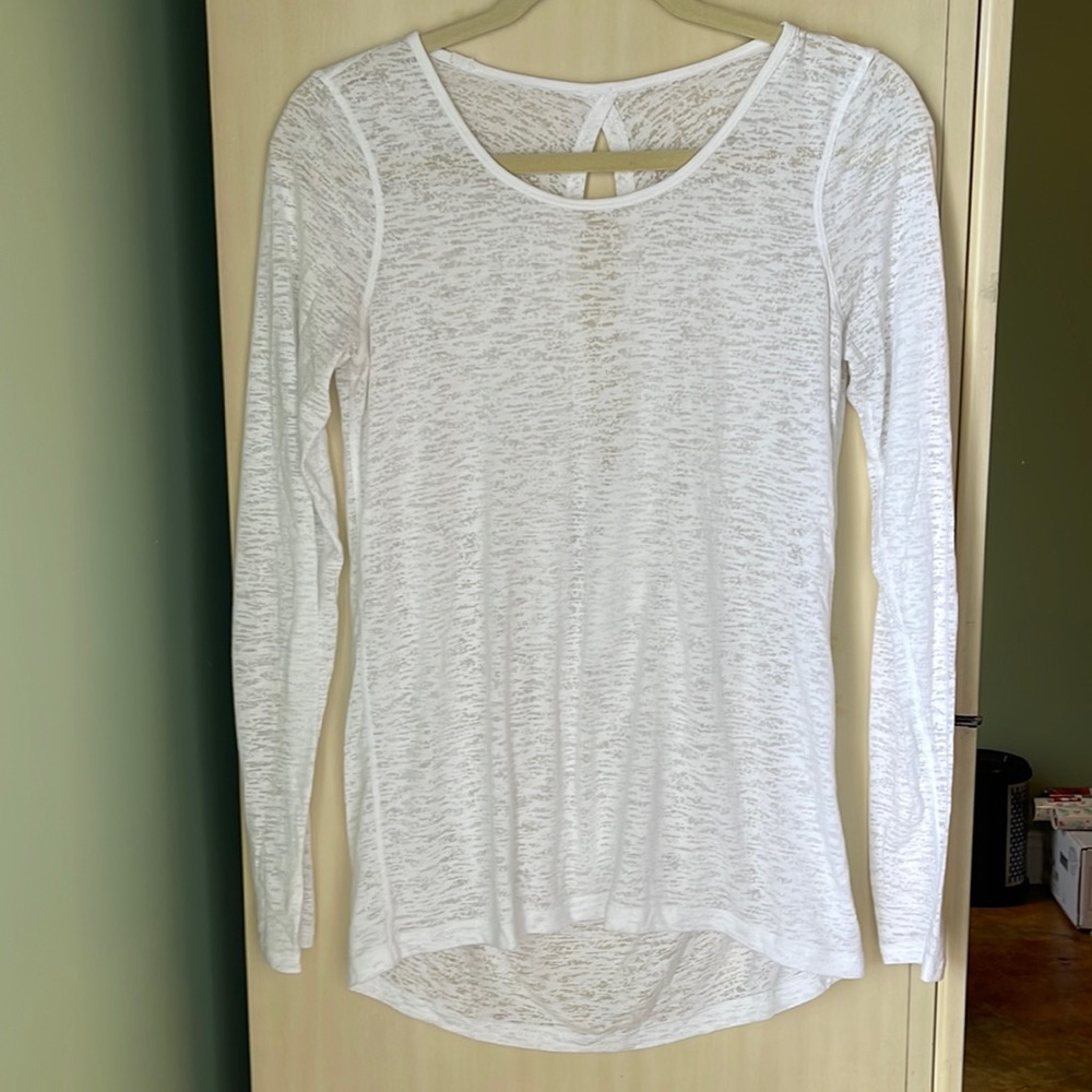 Lululemon sheer long sleeve tee